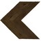 Ekena Millwork 14 3/4"W x 14"H x 3/4"D Vintage Farmhouse 5 1/2" Chevron, Barnwood Decor Collection, Pebble Grey DECR14X14X075CHVPG - alternate 1